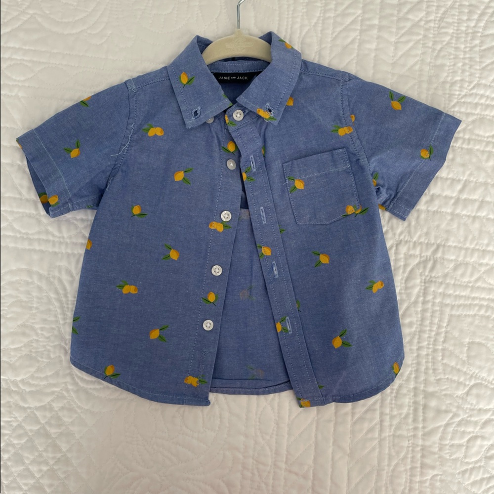 Janie and Jack Oxford Button Down